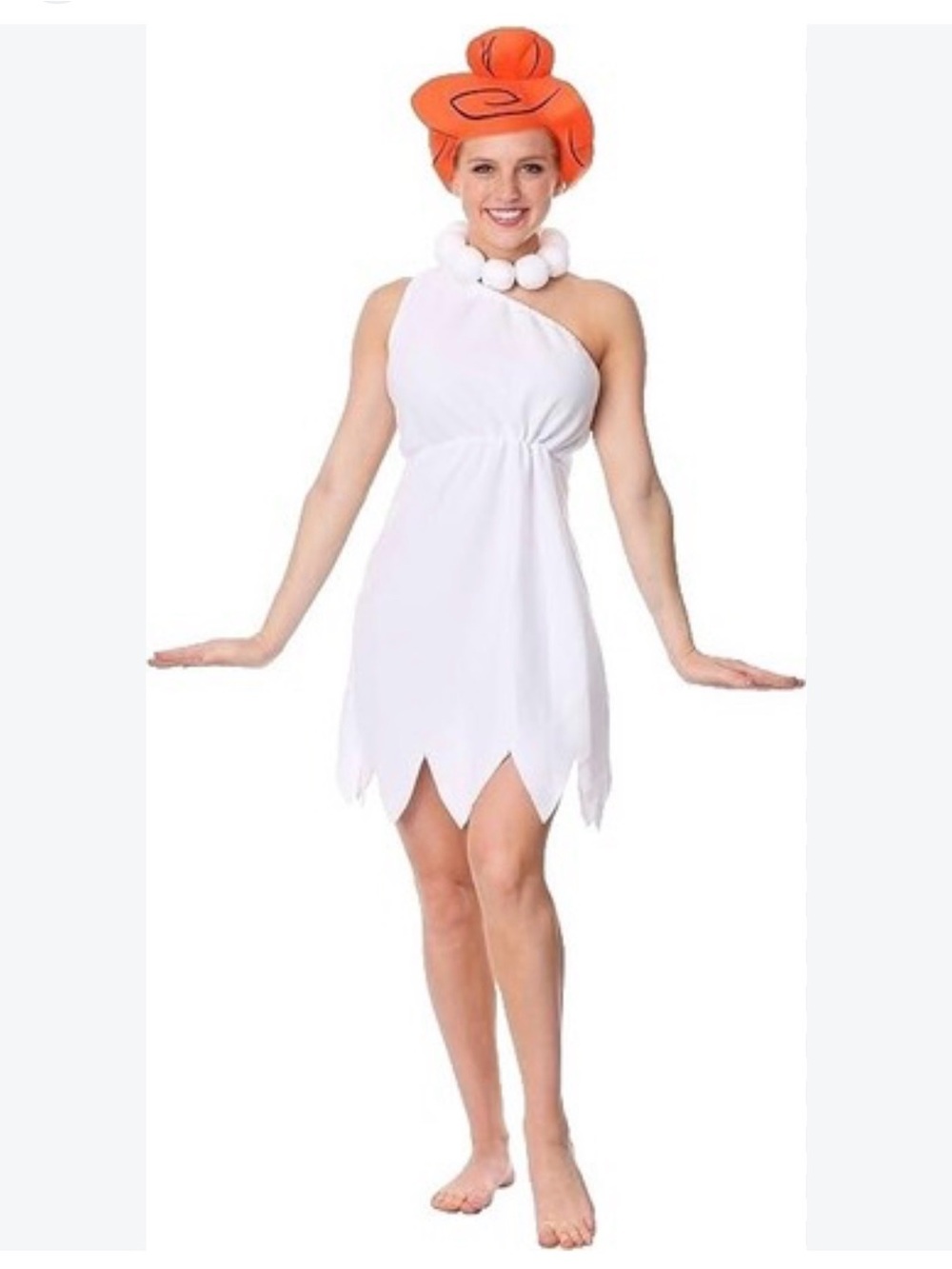 THE FLINTSTONES 🧡 WILMA FLINTSTONE 🧡 3PC ADULT COSTUME SIZE STANDARD 🌟EUC 🌟
